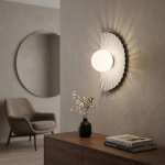 Kinkiet FLORA K1 WHITE OPAL 1764/K1 EMIBIG - zdjęcie dodatkowe 3
