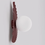 Kinkiet FLORA K1 BURGUNDY OPAL 1767/K1 EMIBIG - zdjęcie dodatkowe 1