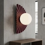 Kinkiet FLORA K1 BURGUNDY OPAL 1767/K1 EMIBIG - zdjęcie dodatkowe 2
