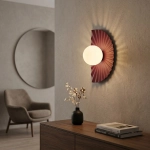Kinkiet FLORA K1 BURGUNDY OPAL 1767/K1 EMIBIG - zdjęcie dodatkowe 3