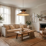Lampa wisząca SOFTA 1 RATTAN BLACK 1768/1 EMIBIG - zdjęcie dodatkowe 2