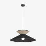 Lampa wisząca SOFTA 1 BLACK RATTAN 1770/1 EMIBIG - zdjęcie produktu