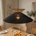 Lampa wisząca SOFTA 1 BLACK RATTAN 1770/1 EMIBIG - zdjęcie dodatkowe 4