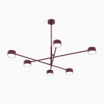 Lampa sufitowa NATSU 6 BURGUNDY 1781/6 EMIBIG - zdjęcie produktu