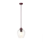 Lampa wisząca ISTAR 1 BURGUND TRANSPARENT 1784/1 EMIBIG - zdjęcie produktu