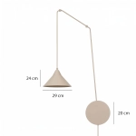 Lampa wisząca ABRAMO 1 MOKKA 1786/1 EMIBIG - zdjęcie dodatkowe 4