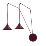 Lampa wisząca ABRAMO 2 BURGUNDY 1787/2 EMIBIG - zdjęcie produktu