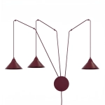 Lampa wisząca ABRAMO 3 BURGUNDY 1787/3 EMIBIG - zdjęcie produktu