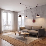 Lampa wisząca ABRAMO 3 BURGUNDY 1787/3 EMIBIG - zdjęcie dodatkowe 3