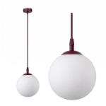 Lampa wisząca COSMO 1 BURGUNDY OPAL 1789/1 EMIBIG - zdjęcie produktu
