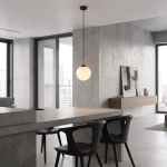 Lampa wisząca COSMO 1 BURGUNDY OPAL 1789/1 EMIBIG - zdjęcie dodatkowe 2