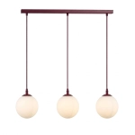 Lampa wisząca COSMO 3 BURGUNDY OPAL 1789/3 EMIBIG - zdjęcie produktu