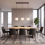 Lampa wisząca COSMO 3 BURGUNDY OPAL 1789/3 EMIBIG - zdjęcie dodatkowe 1