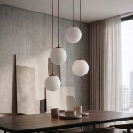 Lampa wisząca COSMO 4PREM BURGUNDY OPAL 1789/4PREM EMIBIG - zdjęcie dodatkowe 1