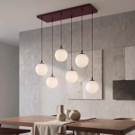 Lampa wisząca COSMO 6 BURGUNDY OPAL 1789/6 EMIBIG - zdjęcie dodatkowe 2