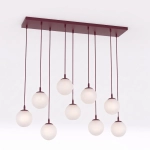 Lampa wisząca COSMO 9 BURGUNDY OPAL 1789/9 EMIBIG - zdjęcie produktu