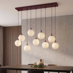 Lampa wisząca COSMO 9 BURGUNDY OPAL 1789/9 EMIBIG - zdjęcie dodatkowe 1