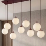 Lampa wisząca COSMO 9 BURGUNDY OPAL 1789/9 EMIBIG - zdjęcie dodatkowe 3