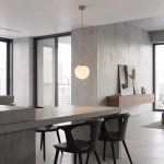 Lampa wisząca COSMO 1 MOKKA OPAL 1790/1 EMIBIG - zdjęcie dodatkowe 1