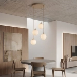 Lampa wisząca COSMO 4PREM MOKKA OPAL 1790/4PREM EMIBIG - zdjęcie dodatkowe 2