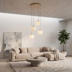 Lampa wisząca COSMO 4PREM MOKKA OPAL 1790/4PREM EMIBIG - zdjęcie dodatkowe 3
