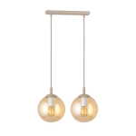 Lampa wisząca COSMO 2 MOKKA AMBER 1791/2 EMIBIG - zdjęcie produktu