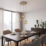 Lampa wisząca COSMO 3PREM MOKKA AMBER 1791/3PREM EMIBIG - zdjęcie dodatkowe 1