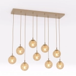 Lampa wisząca COSMO 9 MOKKA AMBER 1791/9 EMIBIG - zdjęcie produktu