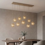Lampa wisząca COSMO 9 MOKKA AMBER 1791/9 EMIBIG - zdjęcie dodatkowe 2