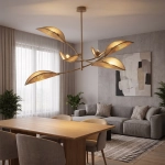 Lampa sufitowa LOTUS 6 MOKKA/RATTAN 1792/6 EMIBIG - zdjęcie dodatkowe 2