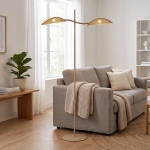 Lampa podłogowa LOTUS LP2 MOKKA/RATTAN 1792/LP2 EMIBIG - zdjęcie dodatkowe 1