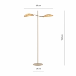 Lampa podłogowa LOTUS LP2 MOKKA/RATTAN 1792/LP2 EMIBIG - zdjęcie dodatkowe 3