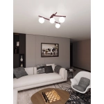 Lampa sufitowa SMART 4 BURGUNDY OPAL 1795/4 EMIBIG - zdjęcie dodatkowe 3