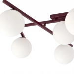 Lampa sufitowa SMART 5 BURGUNDY OPAL 1795/5 EMIBIG - zdjęcie dodatkowe 4