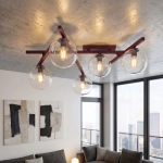 Lampa sufitowa SMART 5 BURGUNDY TRANSPARENT 1796/5 EMIBIG - zdjęcie dodatkowe 1
