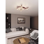 Lampa sufitowa SMART 5 BURGUNDY TRANSPARENT 1796/5 EMIBIG - zdjęcie dodatkowe 3