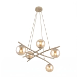 Lampa wisząca ESSA 5 MOKKA AMBER 1798/5 EMIBIG - zdjęcie produktu