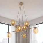 Lampa wisząca ESSA 8 MOKKA AMBER 1798/8 EMIBIG - zdjęcie dodatkowe 3
