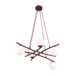Lampa wisząca ESSA 5 BURGUNDY OPAL 1799/5 EMIBIG - zdjęcie produktu
