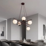 Lampa wisząca ESSA 5 BURGUNDY OPAL 1799/5 EMIBIG - zdjęcie dodatkowe 1