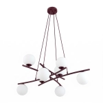 Lampa wisząca ESSA 8 BURGUNDY OPAL 1799/8 EMIBIG - zdjęcie produktu