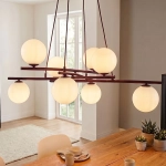 Lampa wisząca ESSA 8 BURGUNDY OPAL 1799/8 EMIBIG - zdjęcie dodatkowe 1