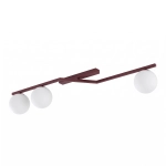 Lampa sufitowa NATON 3 BURGUNDY OPAL 1803/3 EMIBIG - zdjęcie produktu