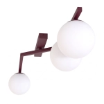 Lampa sufitowa NATON 3 BURGUNDY OPAL 1803/3 EMIBIG - zdjęcie dodatkowe 3
