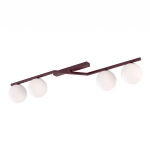 Lampa sufitowa NATON 4 BURGUNDY OPAL 1803/4 EMIBIG - zdjęcie produktu