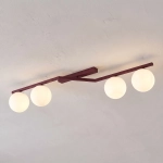 Lampa sufitowa NATON 4 BURGUNDY OPAL 1803/4 EMIBIG - zdjęcie dodatkowe 2