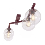 Lampa sufitowa NATON 4 BURGUNDY TRANSPARENT 1804/4 EMIBIG - zdjęcie dodatkowe 3