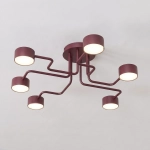 Lampa sufitowa KURAGE 6 BURGUNDY 1810/6 EMIBIG - zdjęcie dodatkowe 2