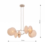 Lampa wisząca MOTIF 4 MOKKA NATURAL 1811/4 EMIBIG - zdjęcie dodatkowe 4