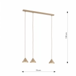 Lampa wisząca ELIT 3 MOKKA 1812/3 EMIBIG - zdjęcie dodatkowe 4